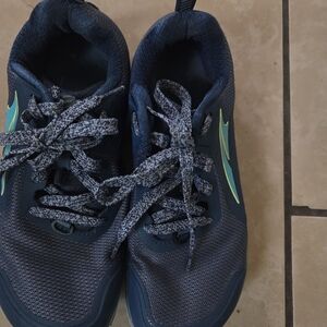 Ladies Blue and Gray Athletic Shoes